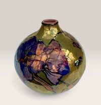 Image 3 of “Cranesbill” reduction lustre vase -1
