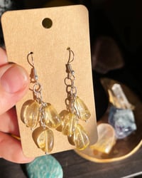 Citrine drop earrings