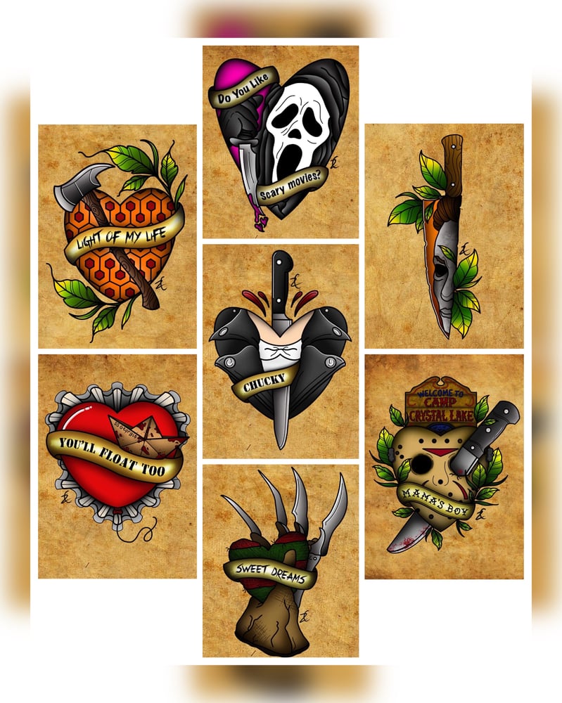 Image of A4 Horror Prints