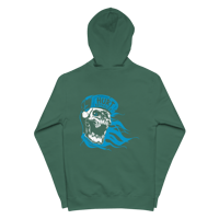 Image 1 of Blue Skull Unisex Zip Up Hoodie