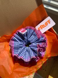 Image 3 of Blue with pink trim fruffle