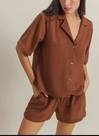 short sleeve shirt set 
