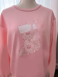 Image 2 of Shabby Chic Christmas Stocking Sweater 