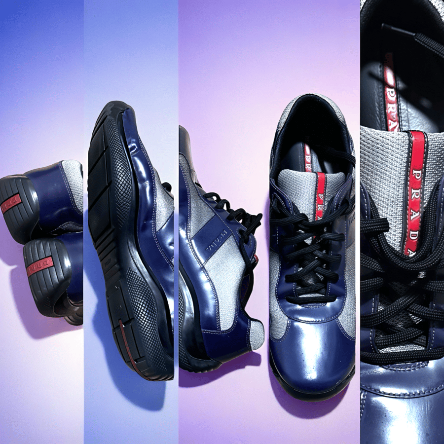 Image of Prada Purple Trainers