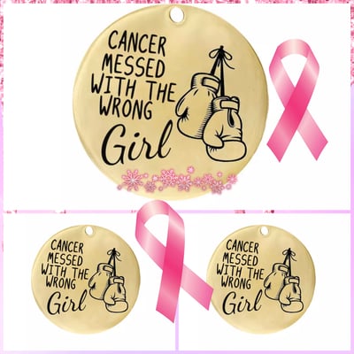 Image of Pink Ribbons Charm