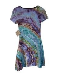 Image 7 of XS 90's Babydoll Mini Dress in Bold Agate Ice Dye