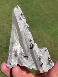 Image 11 of Mongolian Quartz with Calcite and Hematite Flowers #1617