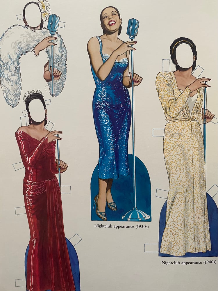 Image of Great Black Entertainers Paper Dolls by Tom Tierney (1984)