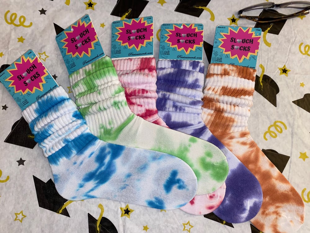 Precious Merch Exclusive Tie Dye Slouch Socks  