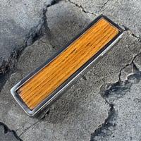 Image 4 of Steel frame Fingerboard Long John Ledge , Oak center Inlay . Steel Coping