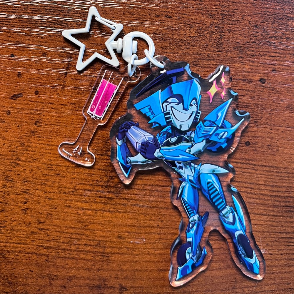Image of Boozey Blurr Charm Keychain