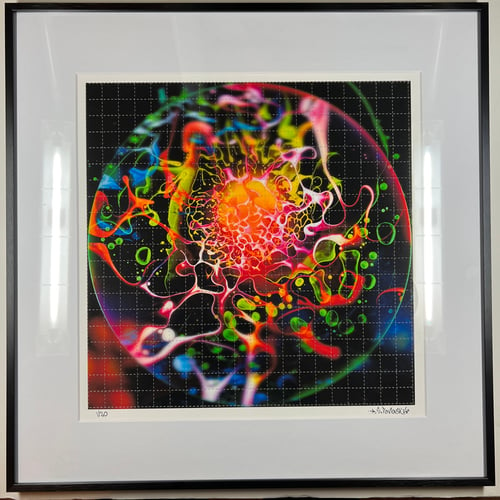 Image of "Chromatic Vortex" - Large Format 12" Blotter Art