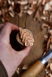 Image 2 of Oak Leaf- Pendant  Necklace 