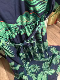 Image 2 of Navy and green dress