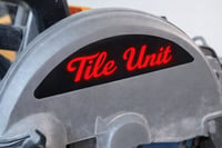 Tile Unit Red Glow Replacement Sticker  Upgrade your saw!