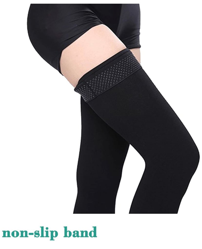 Footless Thigh High 20-30 mmHg Firm Compression Stocking Sleeve