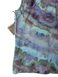 Image 8 of L Ladies Racerback Tank in Cool Agate Ice Dye