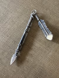 Image 2 of War Lance Hat Pick with Coral 