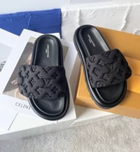 Image 2 of Lou Pool Slides - Black