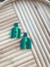 Green Striped Dangle