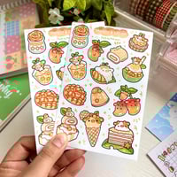 Image 1 of Mango and Cream Dessert | Matte Sticker Sheet