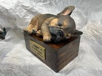 Image 14 of Custom Engraved French Bulldog Pet Urn Cremation Memorial To Your Dog's Photo