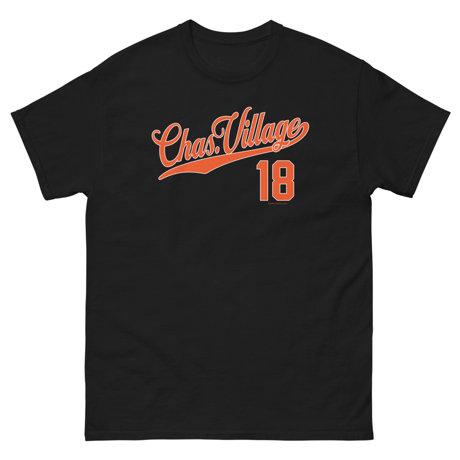 Image of Charles Village Baltimore T-Shirt 21218 Mens (Black)