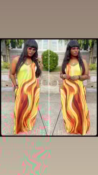 Sunny long maxi dress with pockets