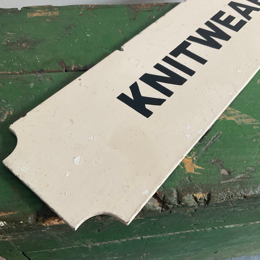 Image of Knitwear Sign