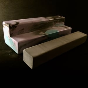 Image of ***NEW*** Wired Ramps Amphitheater Bench/Planter (Dark Grey, Aqua and Light Purple)