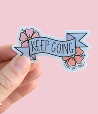 Image 2 of Keep going vinyl stickers