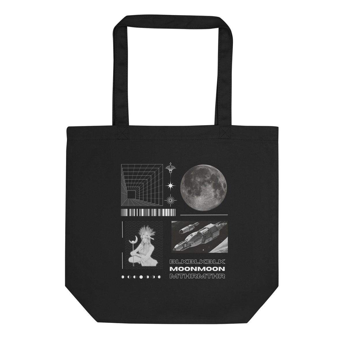 BLKMOONMTHR Tote Bag (Black)