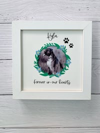 Image 1 of Personalised Pet Memory Keepsake Photo Frame - Custom Pet Remembrance Frame
