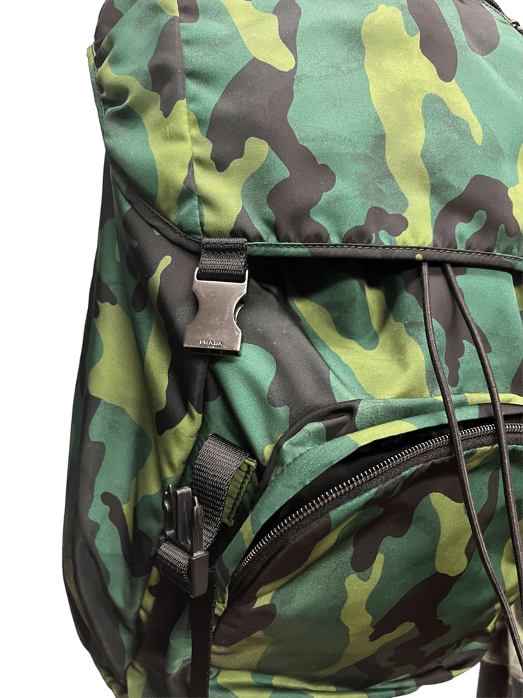 Image of Prada Tessuto Camo Nylon Bag