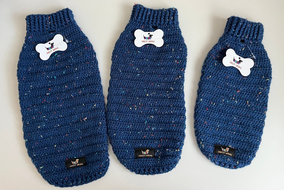 Snazzy Tweed Jumper Snazzy Sausage Dog Jumpers