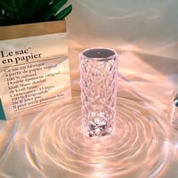 Touching Control Rose Crystal Lamp