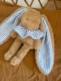 Image 1 of SUR COMMANDE DOUDOU ET SON COL RAYÉ BLEU