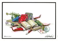 “Shelf on the Elf” - Ink Drawing (Original)