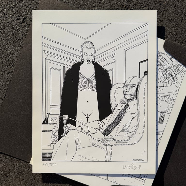 Histoire D'X Portfolio Signed & Numbered by Moebius Image 4