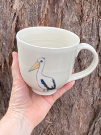 Image 2 of X Large Pelican decorated Mug