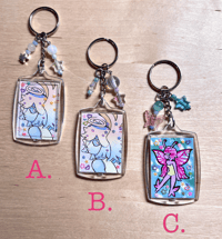 Image of angels and fairy keychain