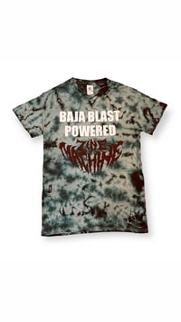 Image 3 of Baja Blast Powered Zine Machine Tie Dye T-Shirt