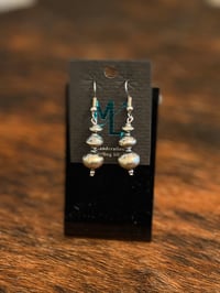 Triple Pearl Drop Earrings