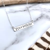 Image 5 of Handmade Sterling Silver Personalised Necklace - Pluviophile 