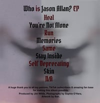 Image 2 of Signed Official ‘Who is Jason Allan?’ EP