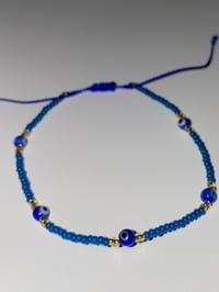 Image 2 of Blue evil eye blue bracelet 