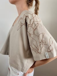 Image 2 of Linen Blend Top - Magnolia