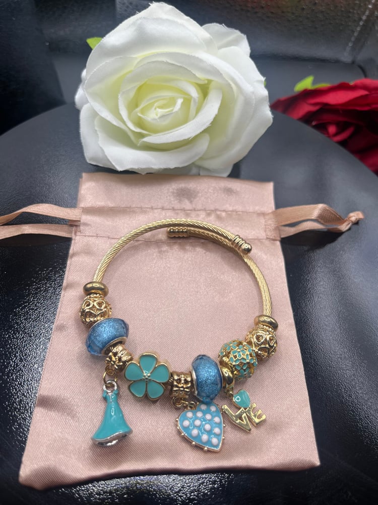 Image of Gold bracelet Turquoise