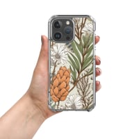 Image 1 of Art Nouveau Inspired Light and Airy Boho Floral Sketch Clear Case for iPhone®