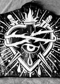 Image 4 of Sacred heart Custom Leather Jacket